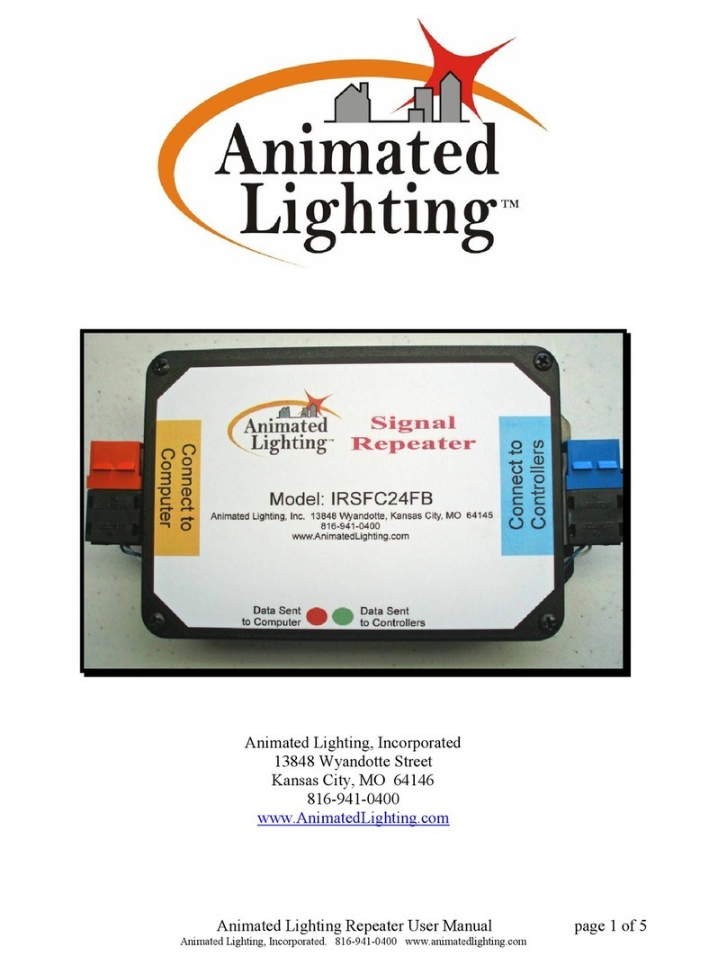 Animated Lighting IRSFC24FB manual