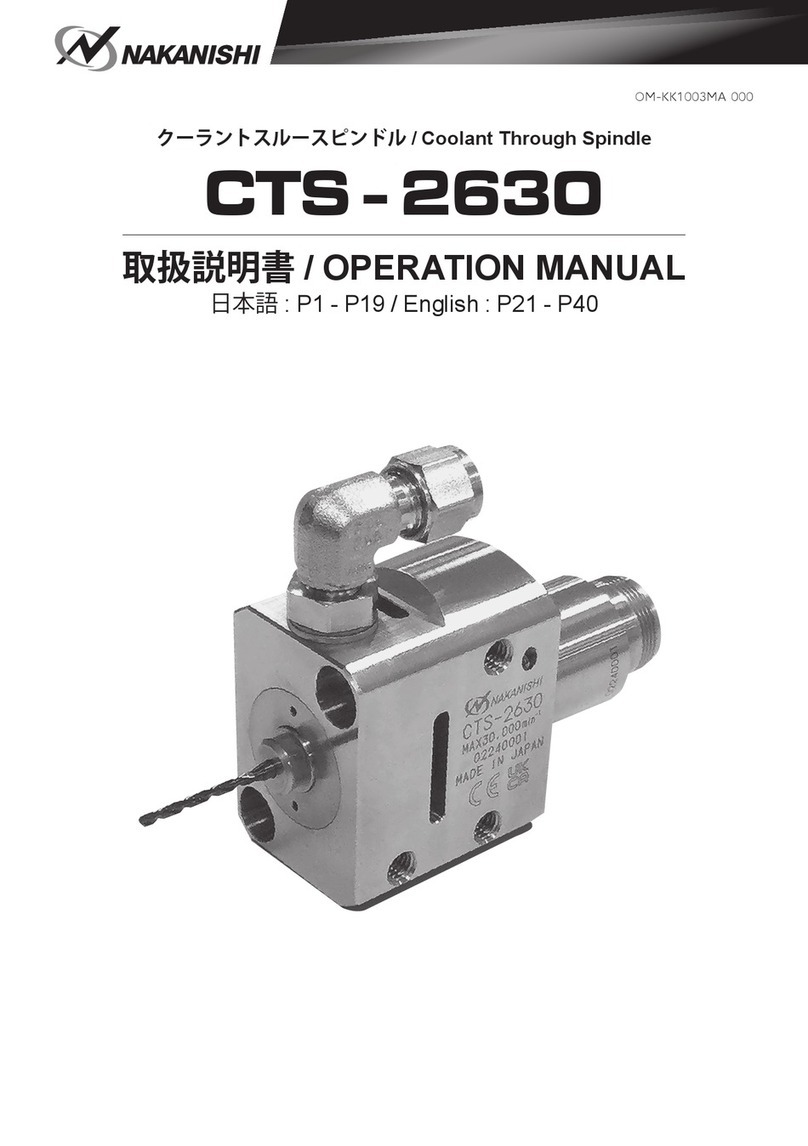 Nakanishi CTS-2630 Operation manual Nakanishi CTS-2630 Operation manual
