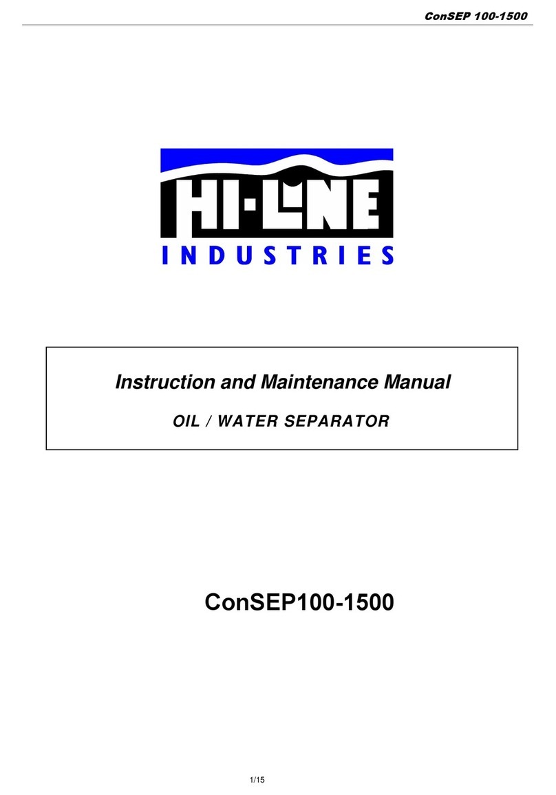 Hi-Line ConSEP100 Instruction and maintenance manual Hi-Line ConSEP100 Instruction and maintenance manual