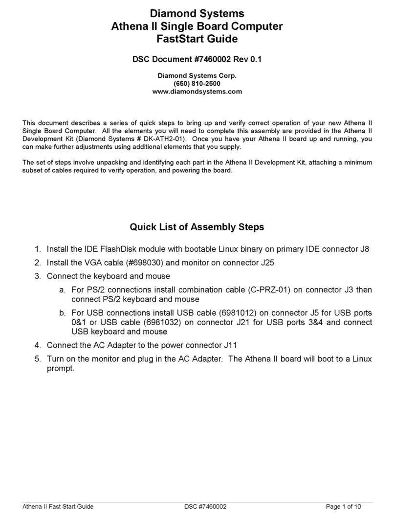 Diamond Systems Athena II Fast start guide