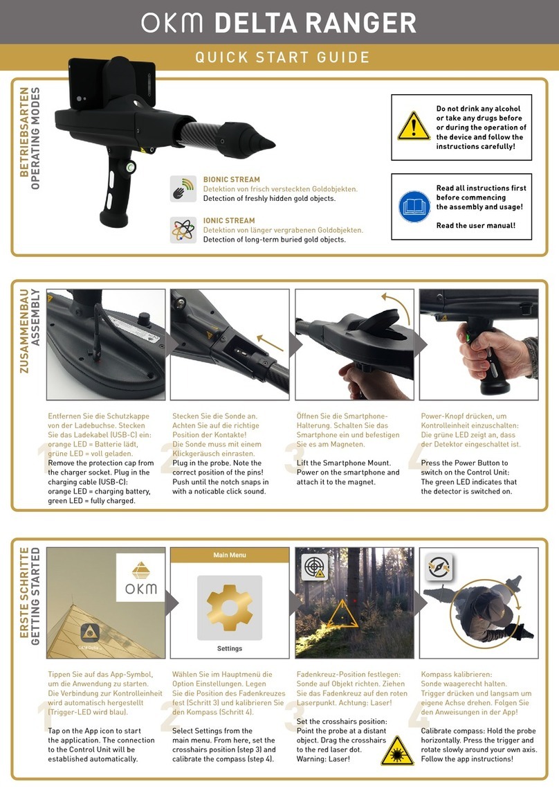 OKM DELTA RANGER quick start guide