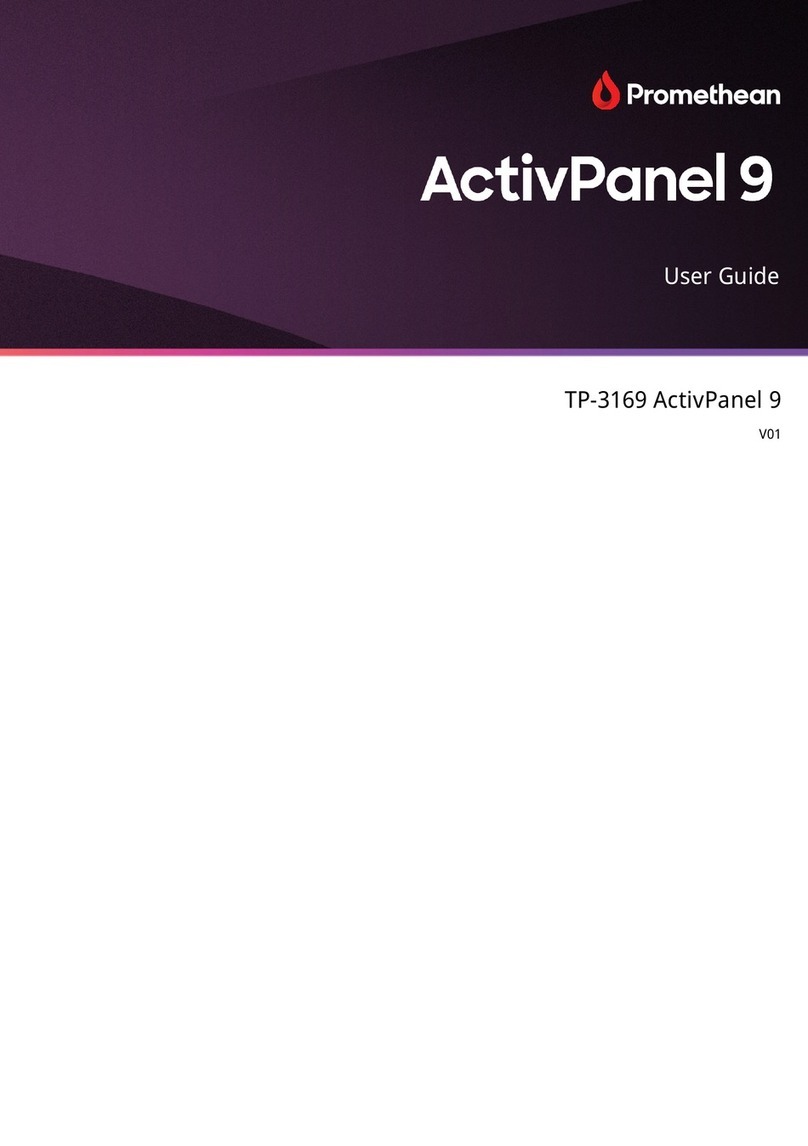 promethean ActivPanel 9 User manual
