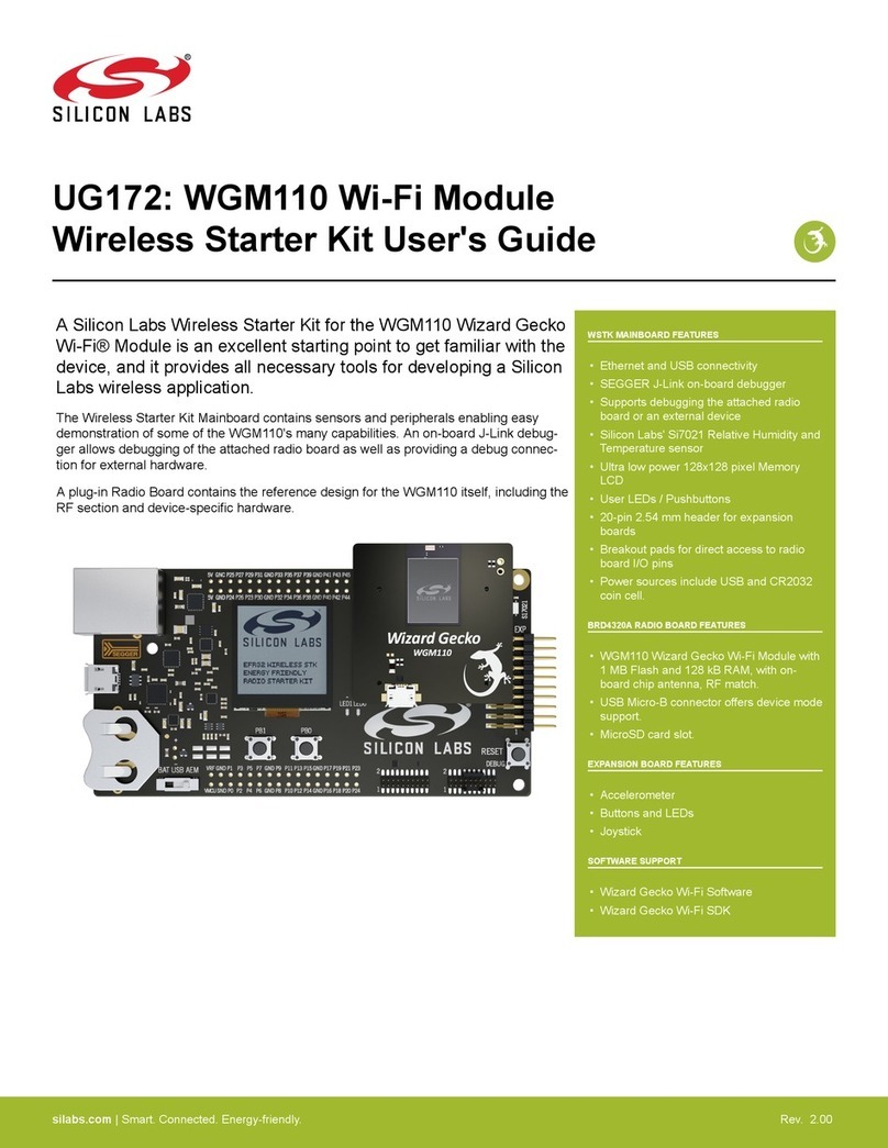 Silicon Laboratories Wizard Gecko WGM110 Wi-Fi Wireless Starter... User manual
