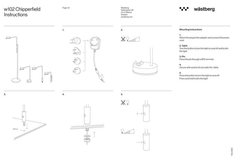 Wästberg Chipperfield w102 instructions