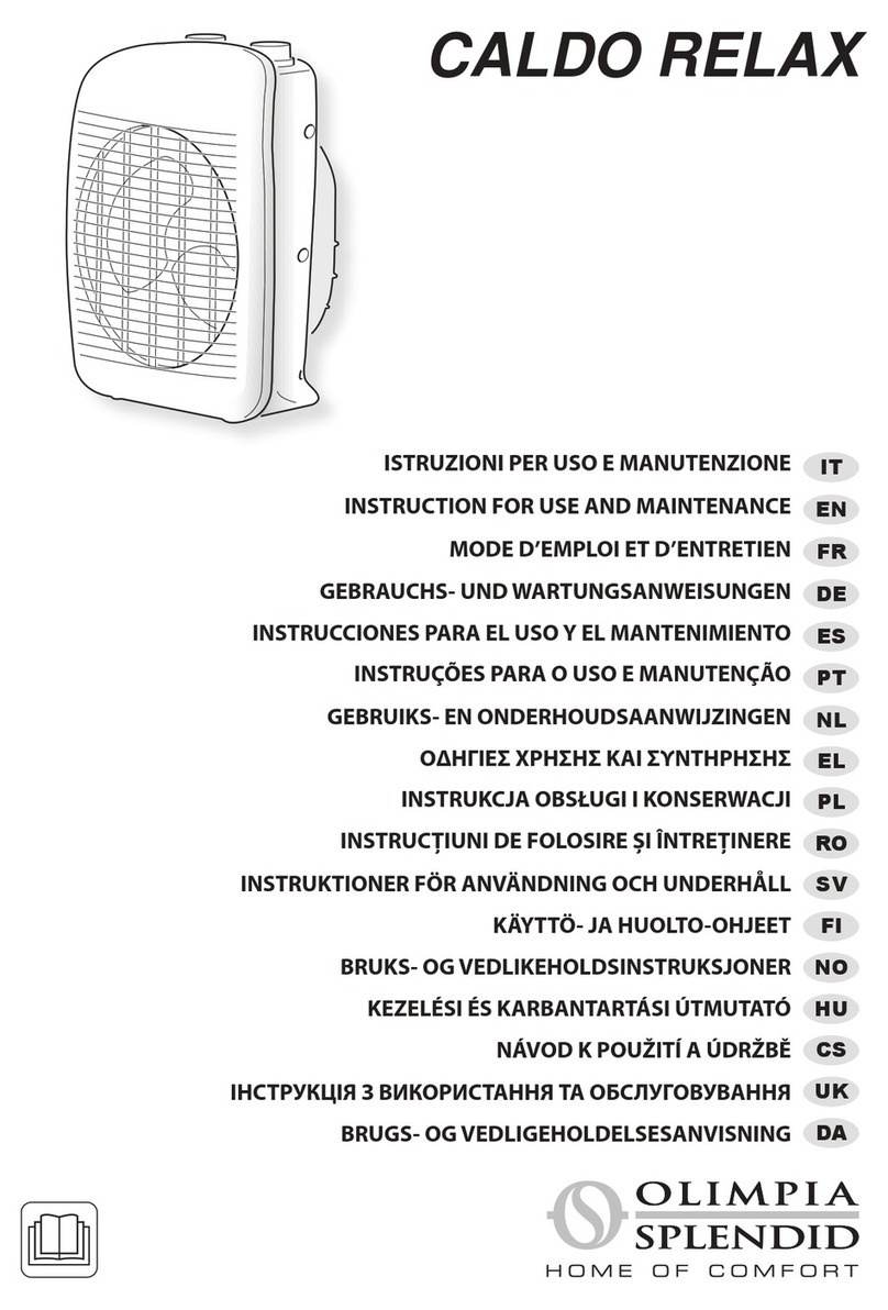 Olimpia splendid Caldo Relax Specification sheet