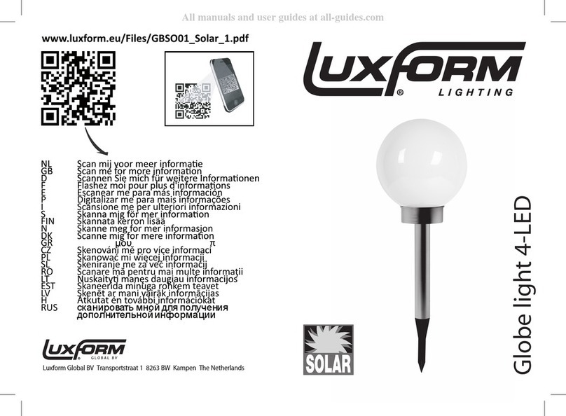 luxform Globe light 4-LED manual