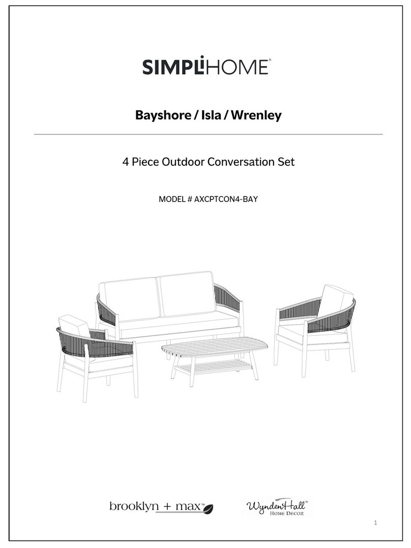 Simpli Home brooklyn+max WyndenHall AXCPTCON4-BAY manual