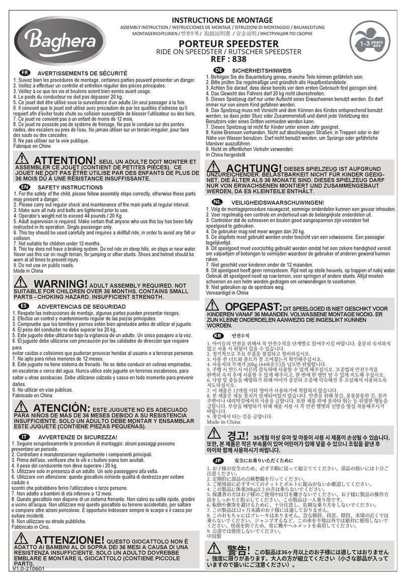 Baghera Speedster Fireman User manual