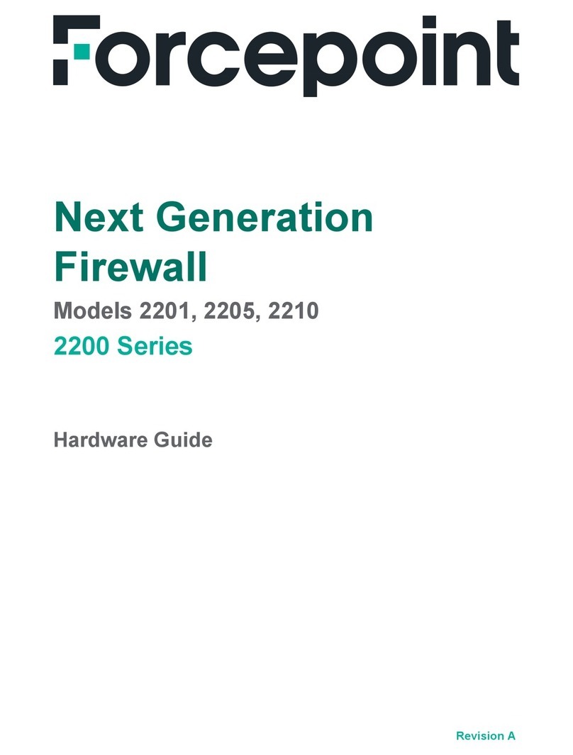 Forcepoint 2200 Series Installation instructions Forcepoint 2200 Series Installation instructions