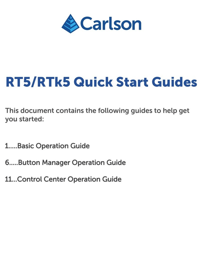Carlson RT5 Quick start guides