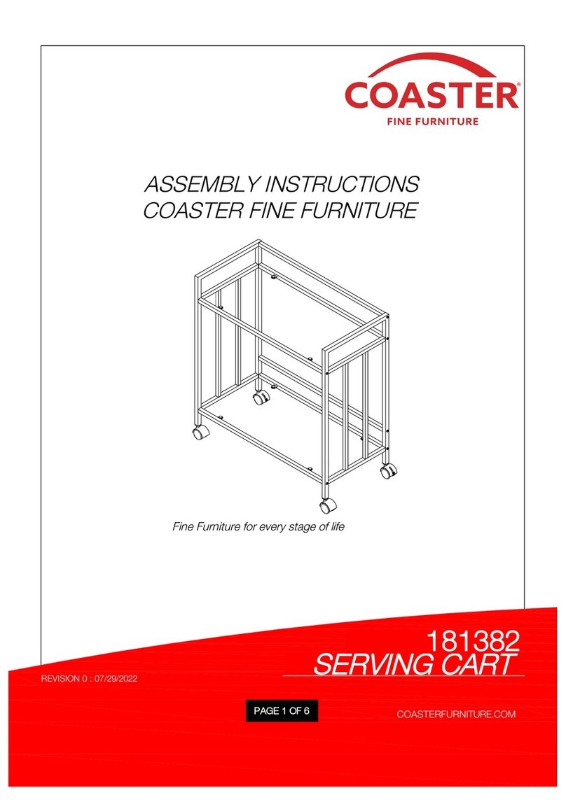 Coaster 181382 Assembly instructions
