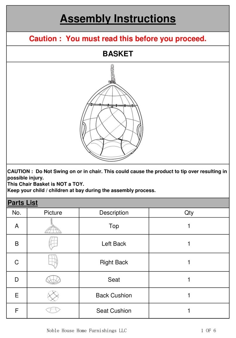 Noble House Home Furnishings BASKET Assembly instructions