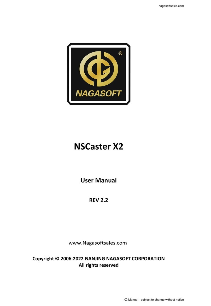 Nagasoft NSCaster X2 user manual