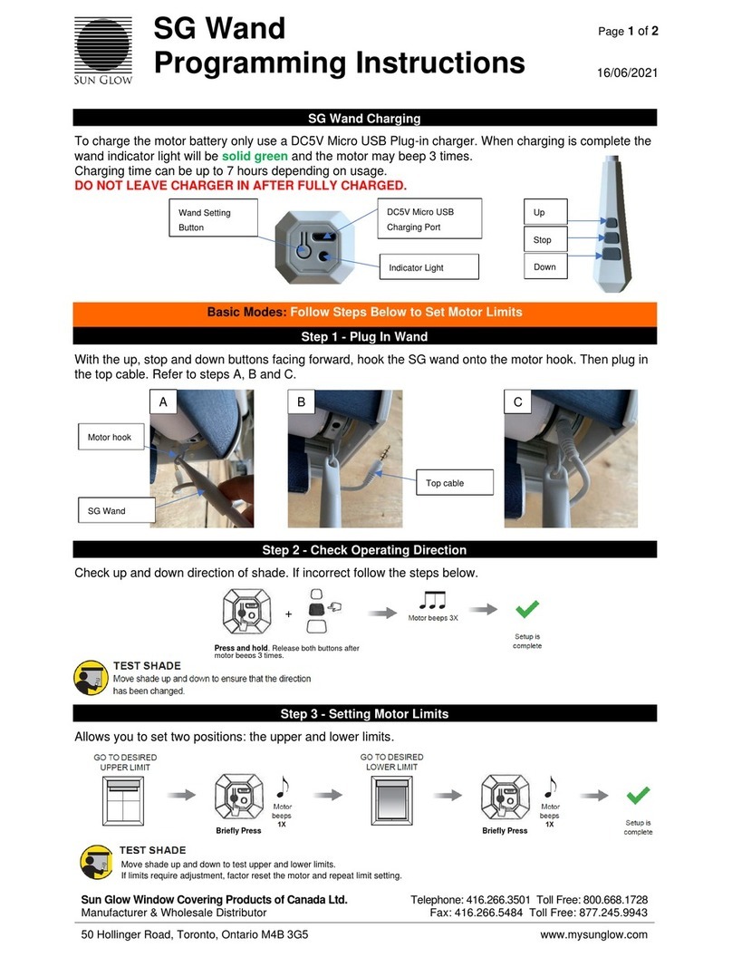 Sun Glow SG Wand Programming instructions