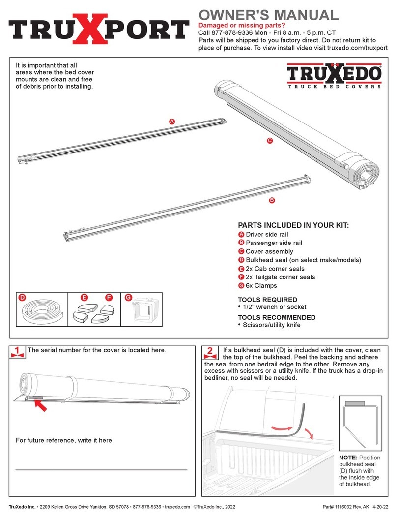 TruXedo Truxport User manual