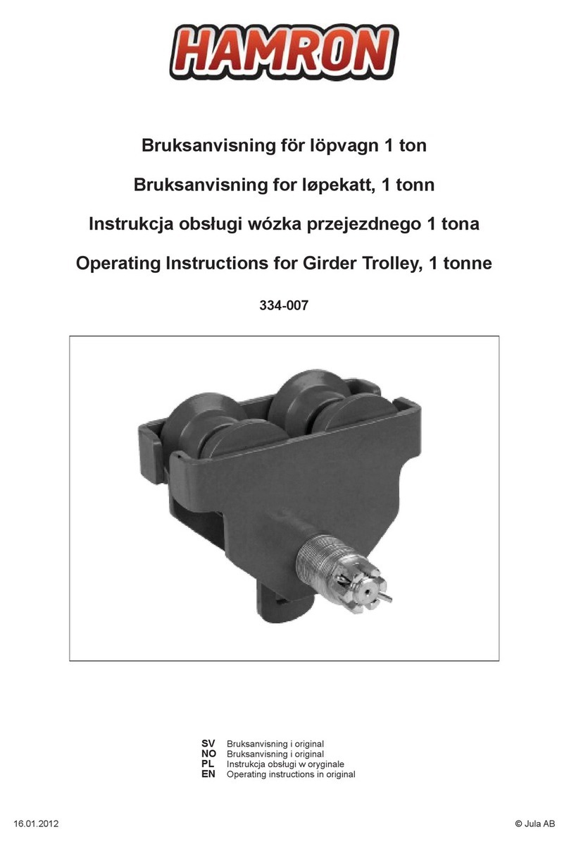 Hamron 334-007 operating instructions