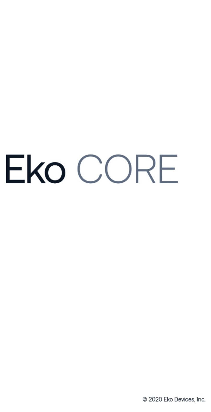 Eko Devices Eko CORE quick start guide