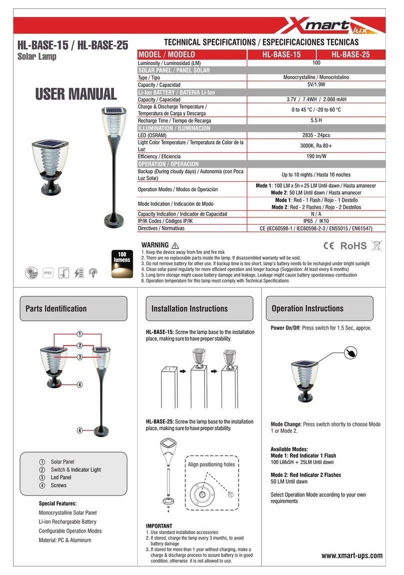 Xmart HL-BASE-15 User manual