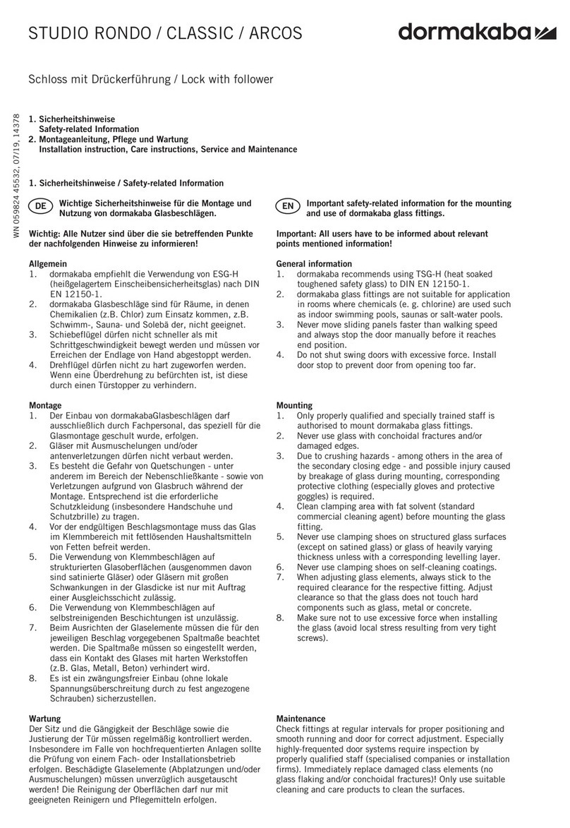 Dormakaba Classic manual