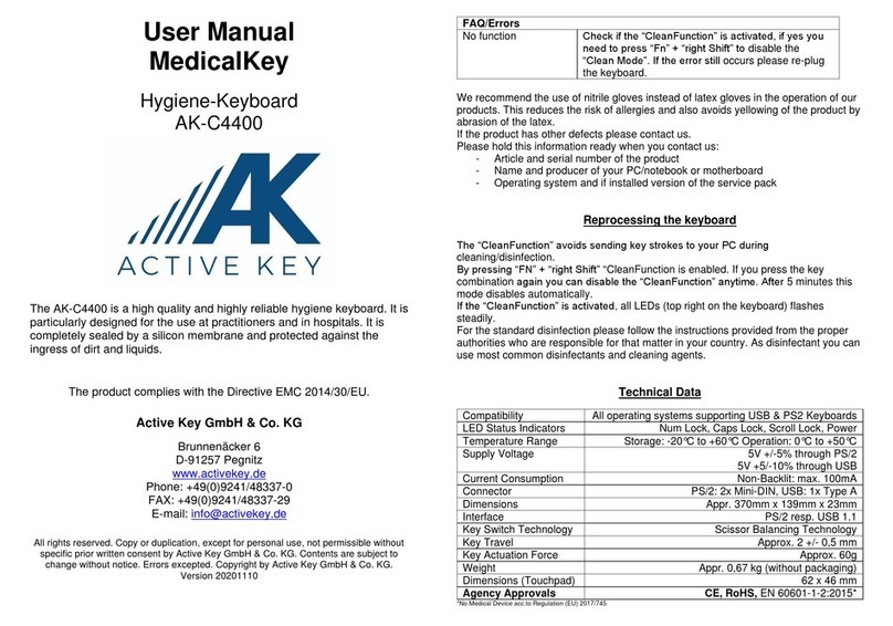Active Key AK-C4400 user manual