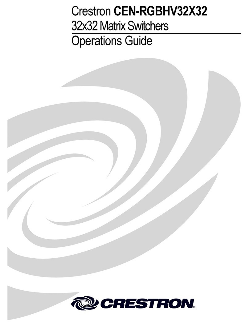 Crestron Electronics CEN-RGBHV32X32 User manual