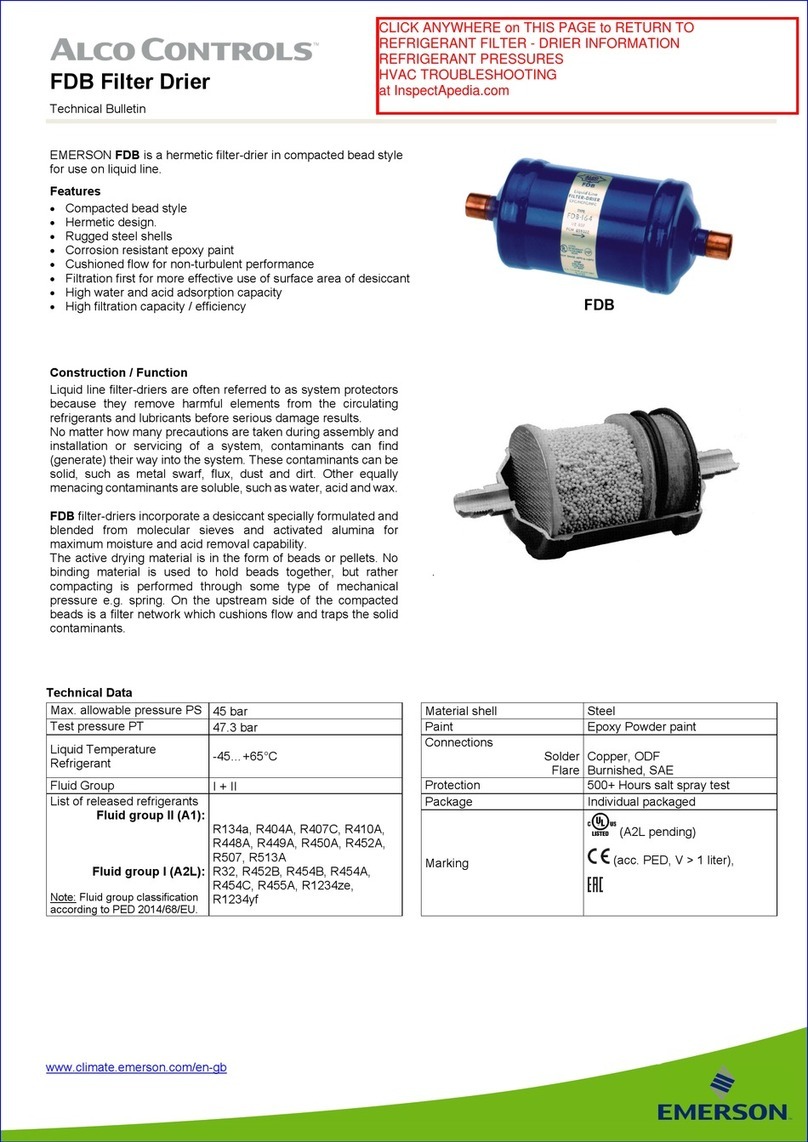 Emerson ALCO CONTROLS FDB Service manual