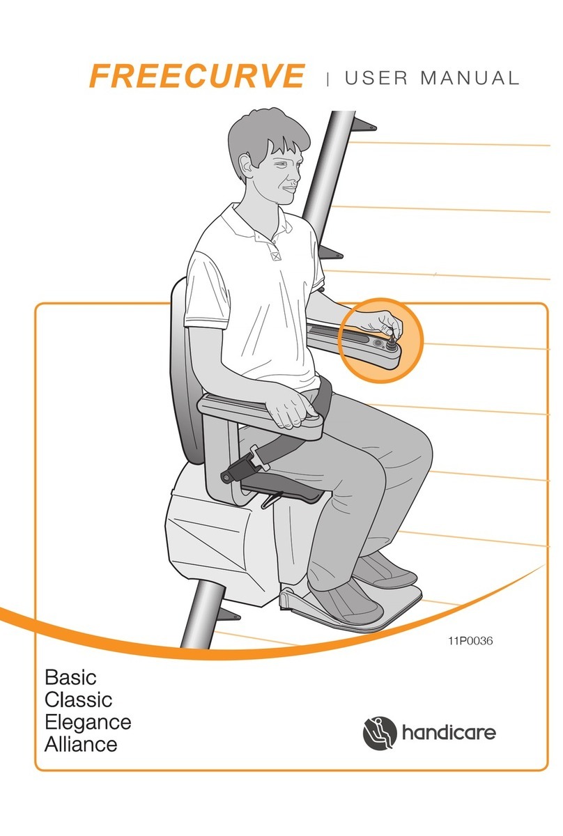 Handicare FREECURVE Basic User manual