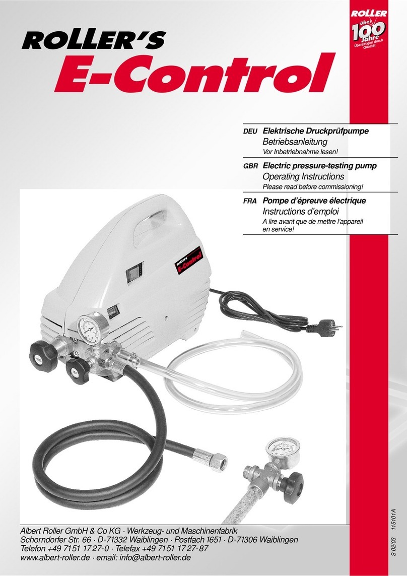 Roller's E-Control operating instructions
