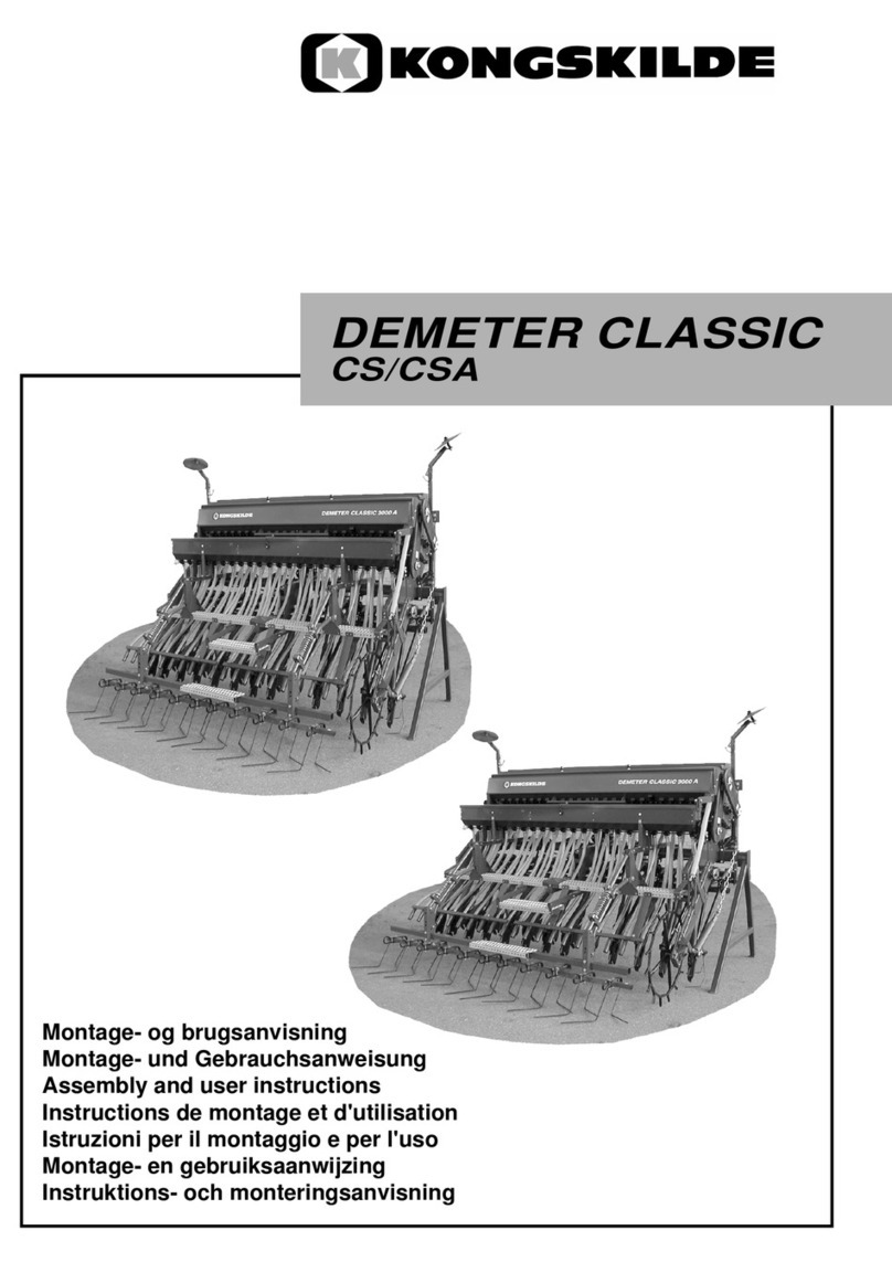 Kongskilde DEMETER CLASSIC CS User manual