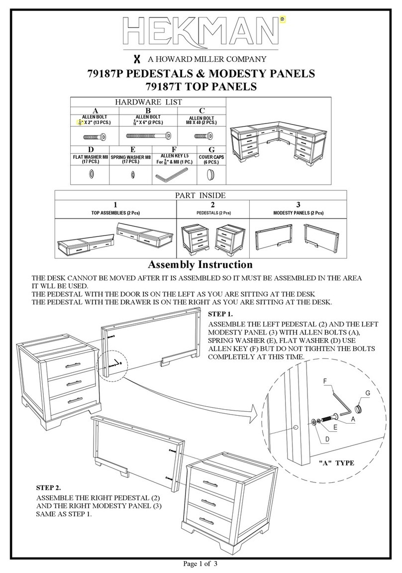 Howard Miller HEKMAN 79187P manual