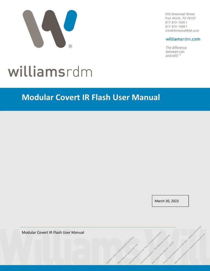 WilliamsRDM START User manual