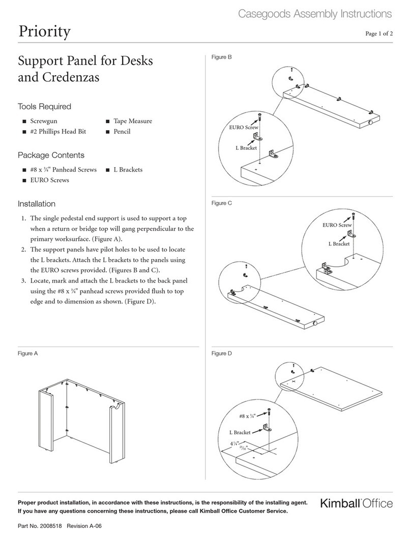 Kimball Office Casegoods Priority Assembly instructions Kimball Office Casegoods Priority Assembly instructions