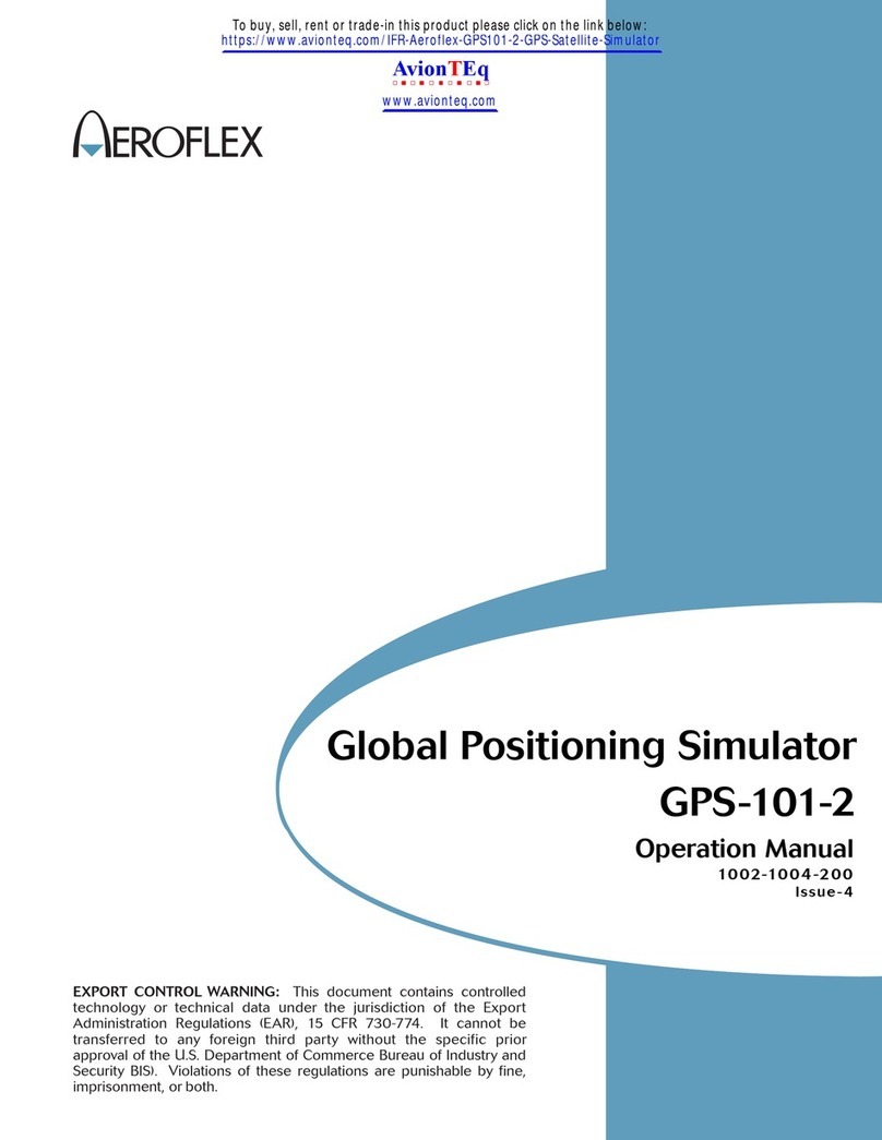 Aeroflex GPS-101-2 Operation manual