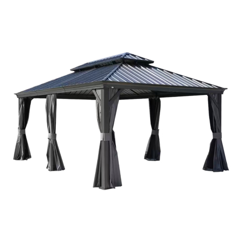 Kozyard 12'x18' Alexander Hardtop gazebo with Double... User manual Kozyard 12'x18' Alexander Hardtop gazebo with Double... User manual