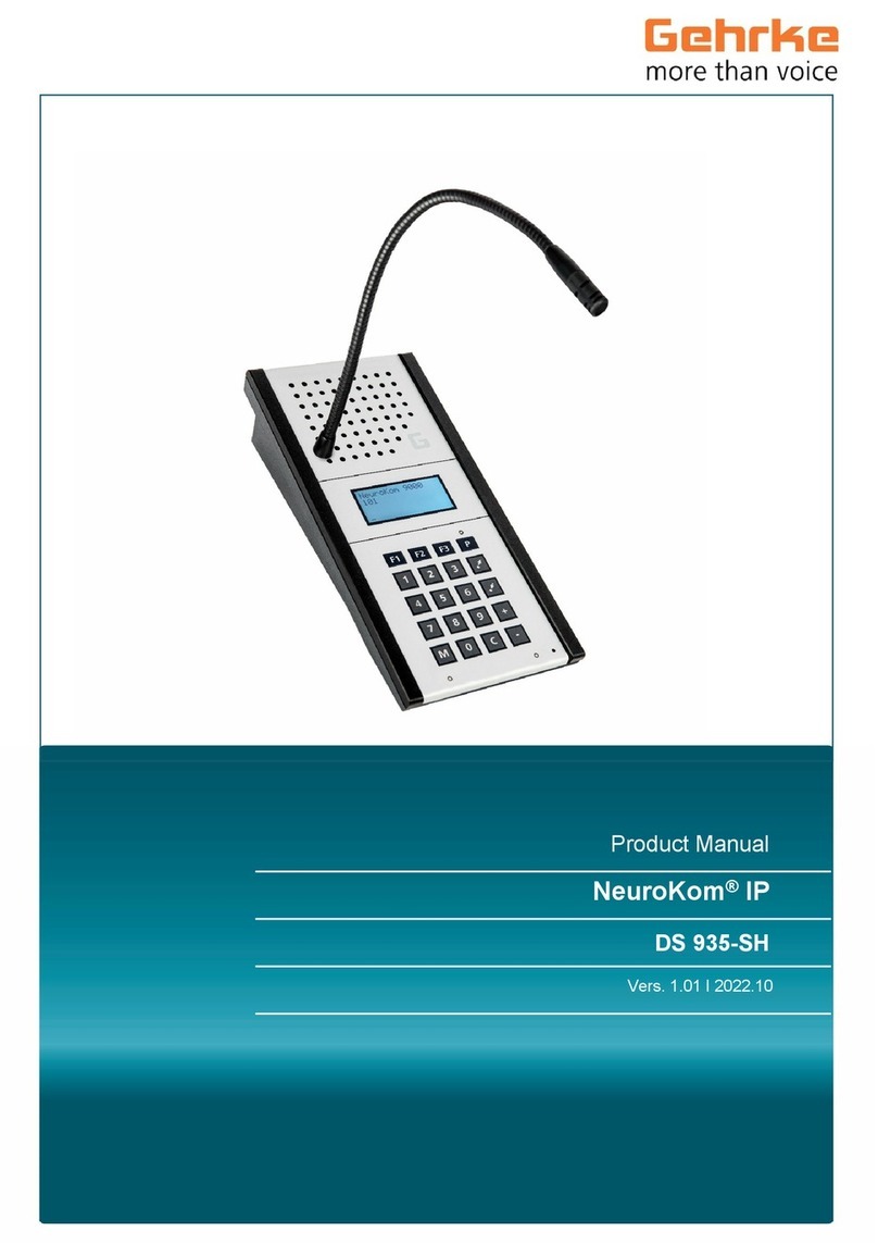 Gehrke NeuroKom IP DS 935-SH product manual
