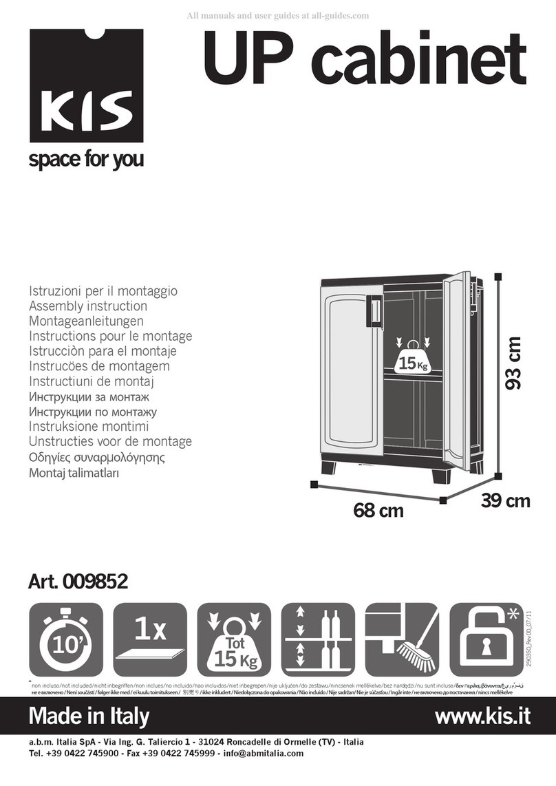 Kis UP cabinet 009852 Assembly instruction