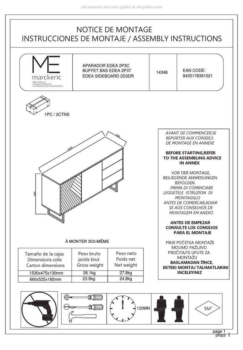 MARCKERIC EDEA 2D3DR 14348 Assembly instruction
