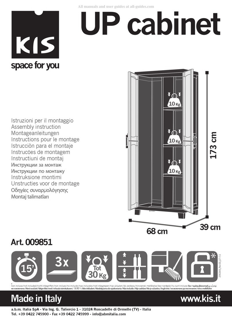 Kis UP cabinet 009851 User manual