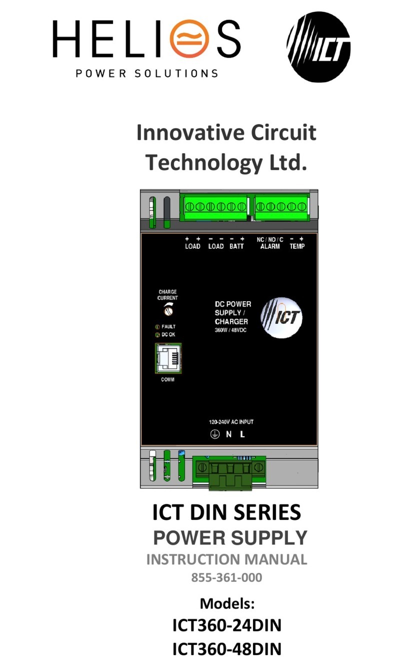 INNOVATIVE CIRCUIT TECHNOLOGY HELIOS ICT DIN Series instruction manual