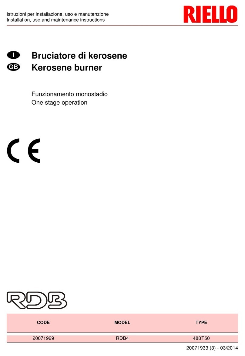Riello RDB4 Installation, use and maintenance instructions Riello RDB4 Installation, use and maintenance instructions