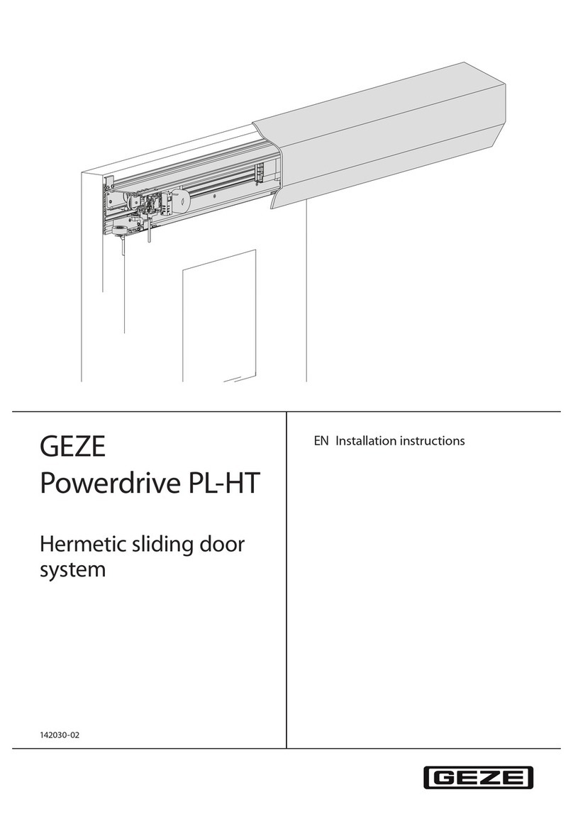 GEZE Powerdrive PL-HT installation instructions
