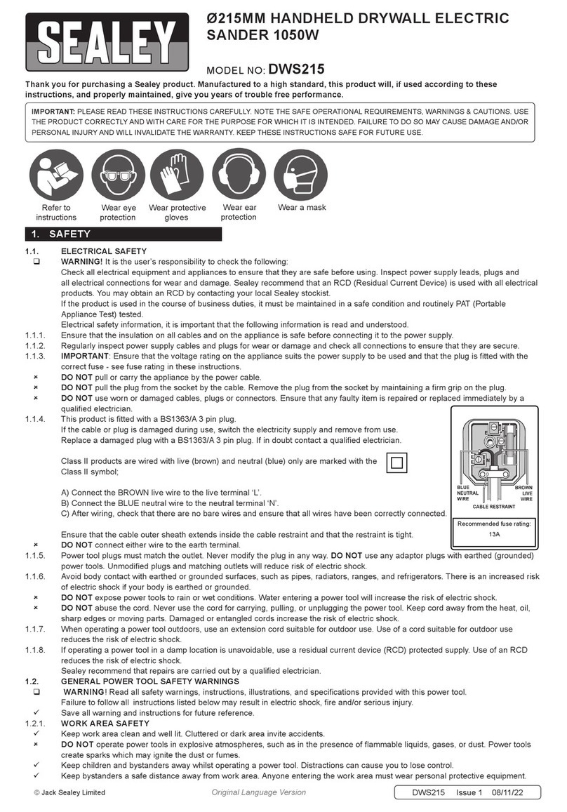 Sealey DWS215 manual