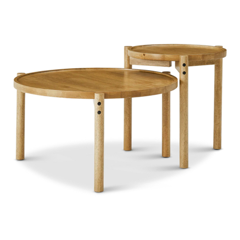 mopio DYLAN NESTING COFFEE TABLE SET User manual