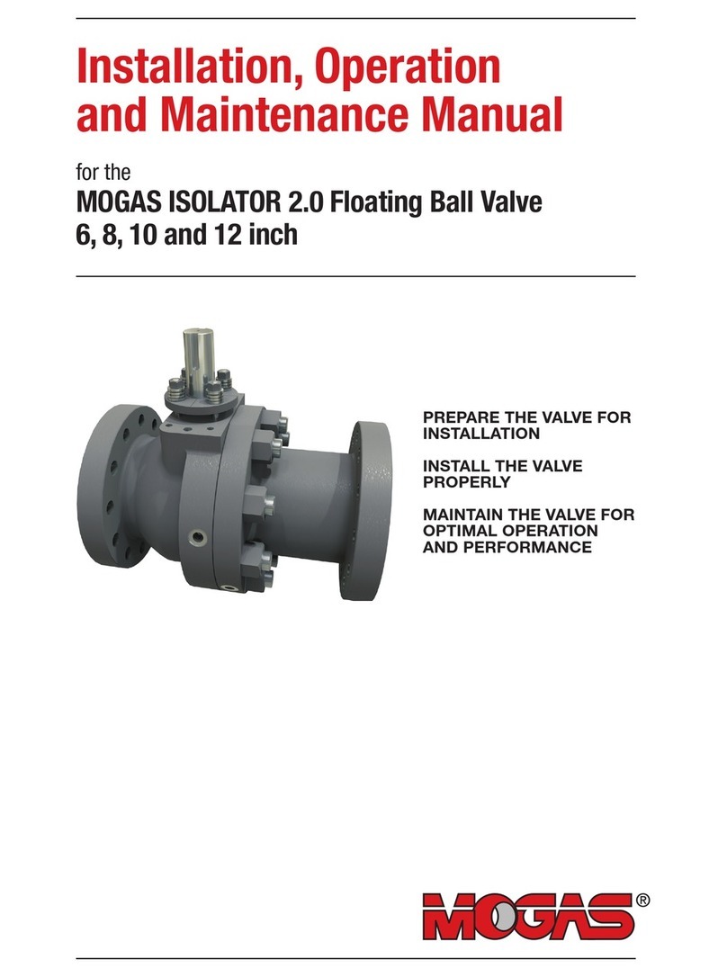 MOGAS ISOLATOR 2.0 Installation, operation and maintenance manual