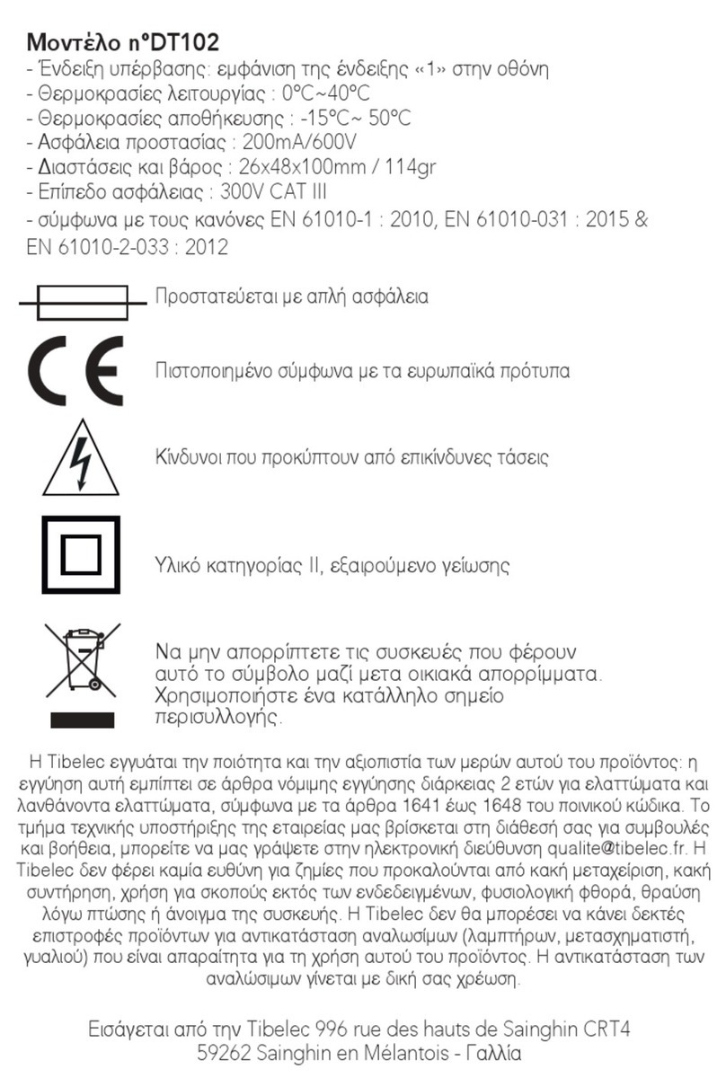 tibelec DT102 User manual