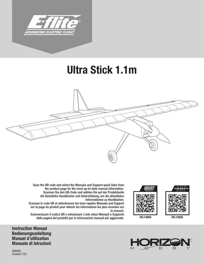 Horizon Hobby E-FLITE Slow Ultra Stick 1.2m instruction manual