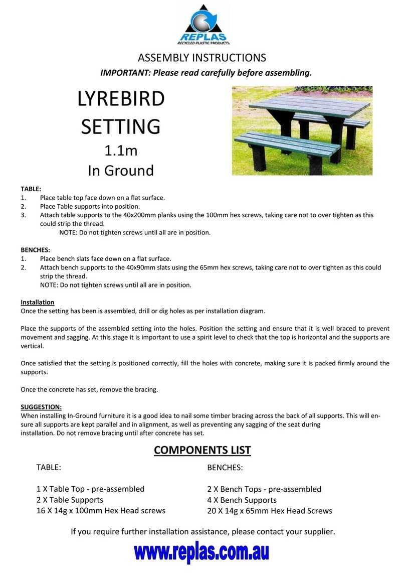 Replas LYREBIRD User manual Replas LYREBIRD User manual