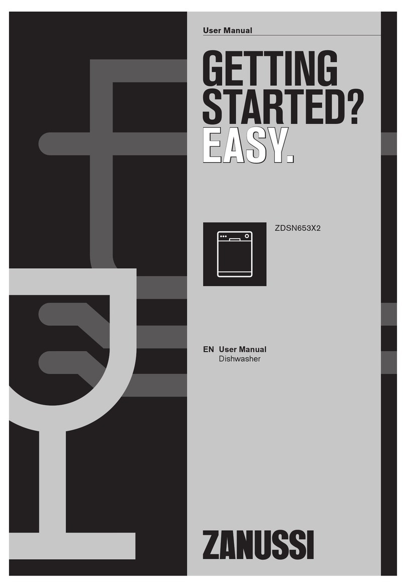 Zanussi ZDSN653X2 user manual