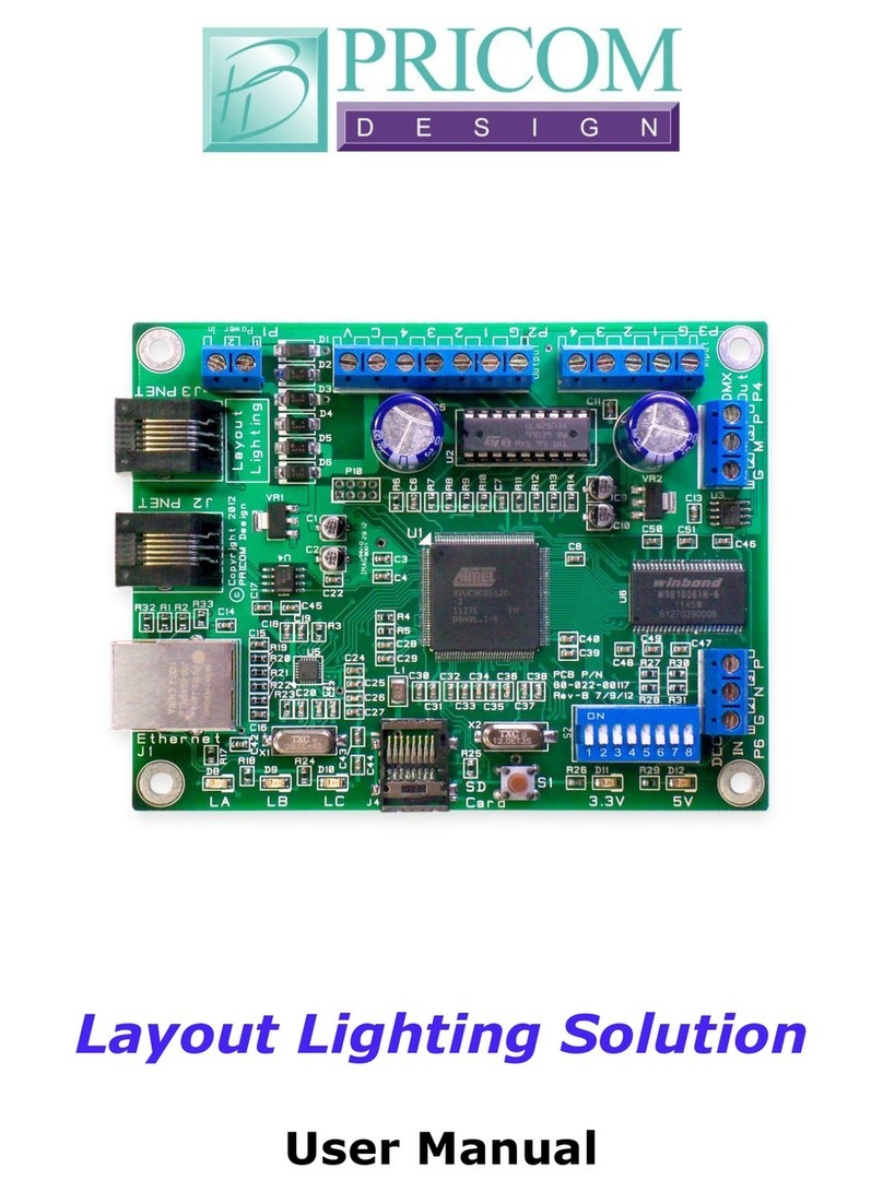 PRICOM Design Layout Lighting Solution user manual