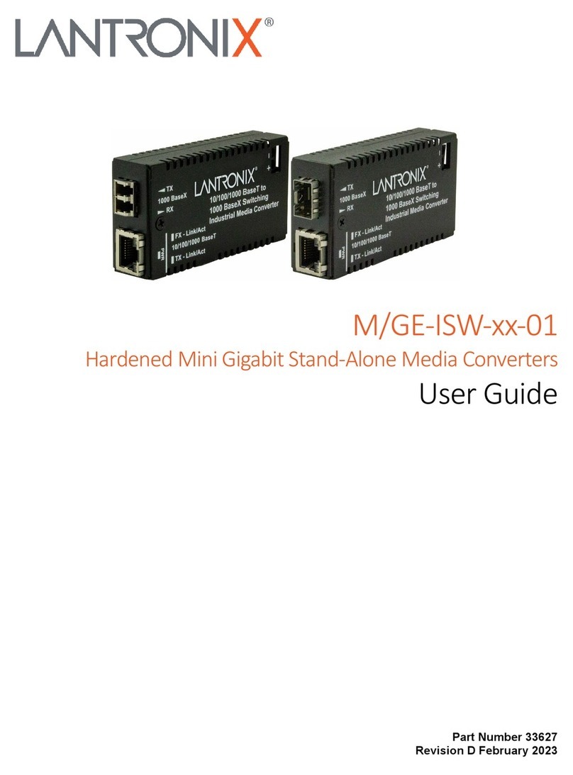 Lantronix M/GE-ISW 01 Series User manual